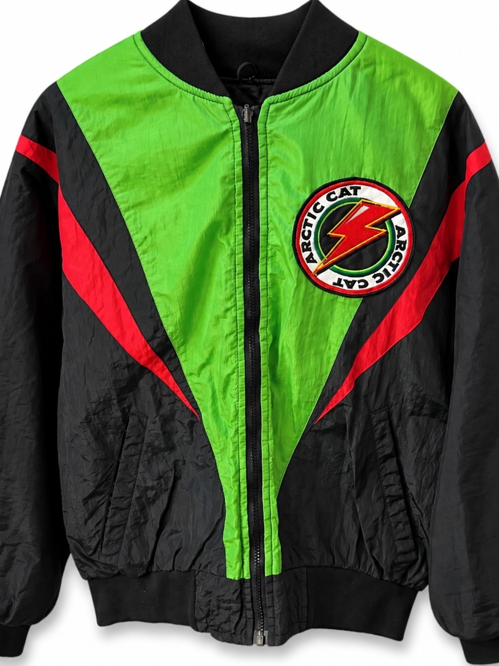 90s Arctic Cat Bomber Jacket - Mens Size, Medium.